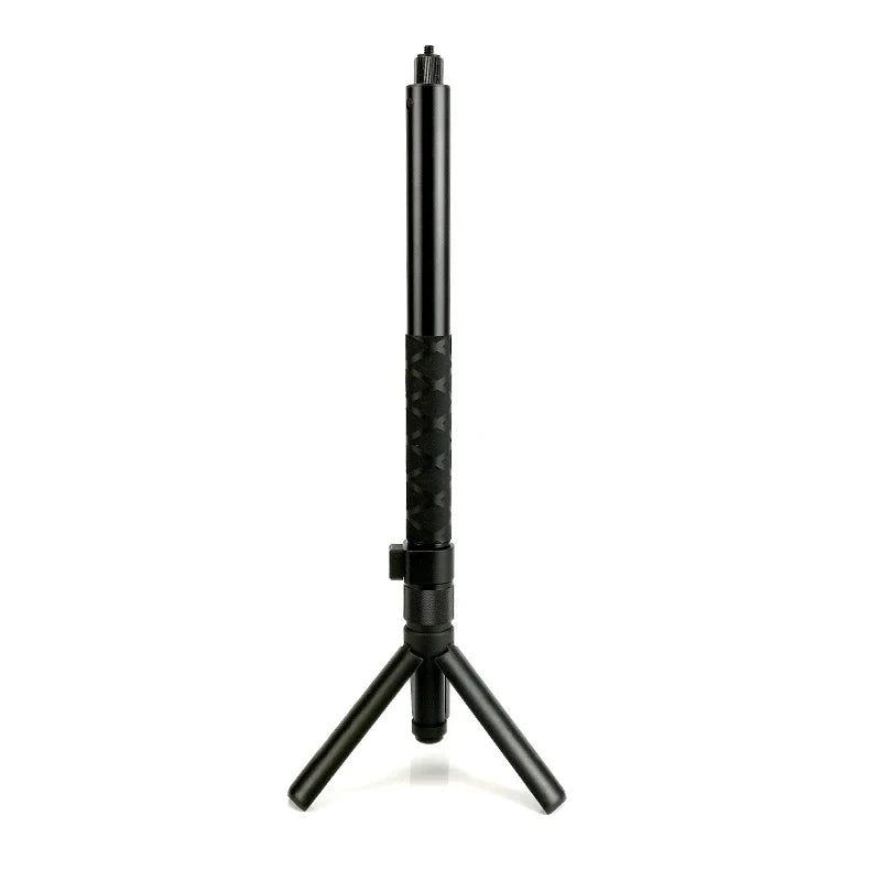 Carbon Fiber Invisible Selfie Stick 1.2m/3m – Bullet Time Rotating Tripod Handle for GoPro & Insta360 X4/X3/X2