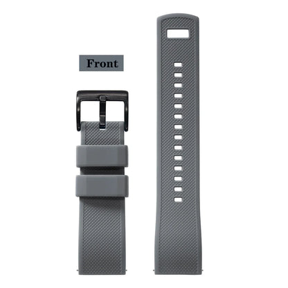 Premium Silicone Watch Band – Quick Release Rubber Strap, 18mm 20mm 22mm Replacement Watchband