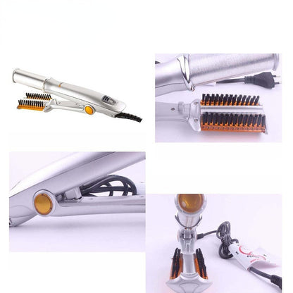 2-in-1 Professional Hair Curler & Straightening Rotating Brush – Styler Hair Styling Tool