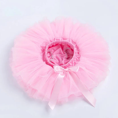Baby Girl Tutu Skirt - Fluffy Multi-Layer Princess Pantskirt for Parties