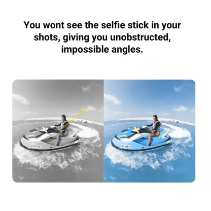 Carbon Fiber Invisible Selfie Stick 1.2m/3m – Bullet Time Rotating Tripod Handle for GoPro & Insta360 X4/X3/X2