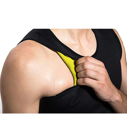Men’s Body Shaper Waist Trainer – Sauna Sweat Vest Slimming Tank Top for Weight Loss & Fat Burning Workout Shapewear