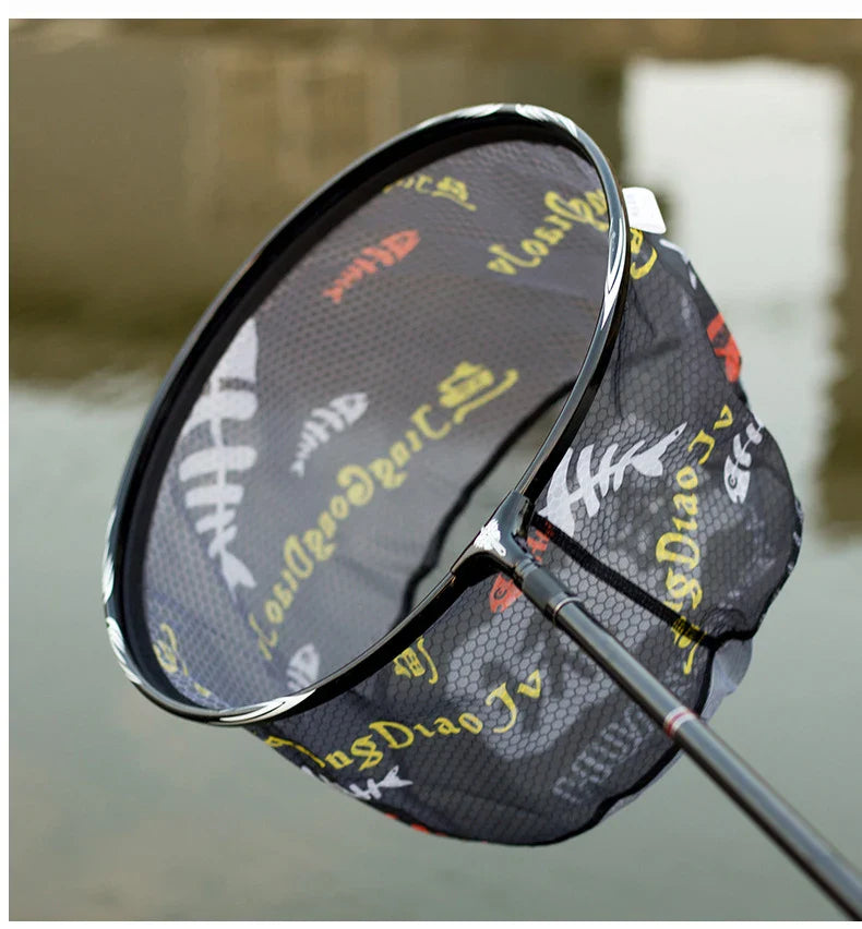 Carbon Fiber Anti-Hook Fishing Net Head – Ultra-Light Titanium Alloy Deepening Net Tool Accessory