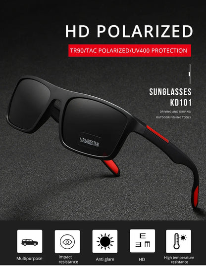 KDEAM Ultra-Light Polarized Sports Sunglasses for Men & Women – TAC 1.1mm Lens, Category 3 Driving Sun Glasses