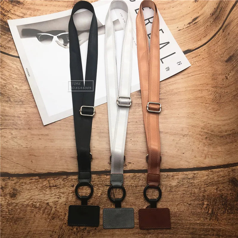Polyester Adjustable Webbing Lanyard – Wrist & Neck Sling, Multifunctional Mobile Phone Rope with Gasket