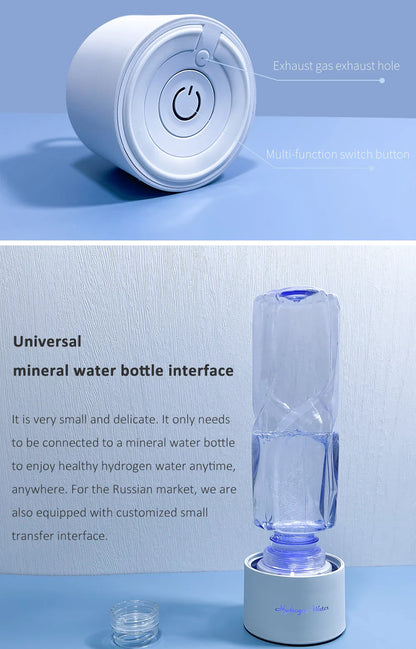 BlueVida SPE&PEM Hydrogen Water Generator - High Concentration, 2 Work Modes & Self-Cleaning, Hydrogen Absorption