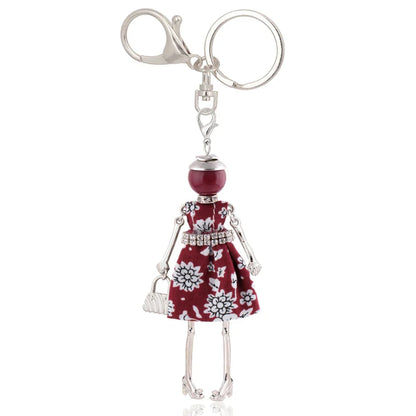 Trendy Women’s Metal Charm Keychain 2026 – Cute Statement Bag Pendant Jewelry Gift for Ladies
