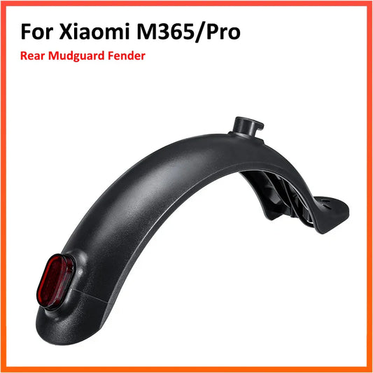 Replacement Rear Fender with Taillight – Spare Parts for Xiaomi M365 / Pro Electric Scooter Brake Light Mudguard with Hook