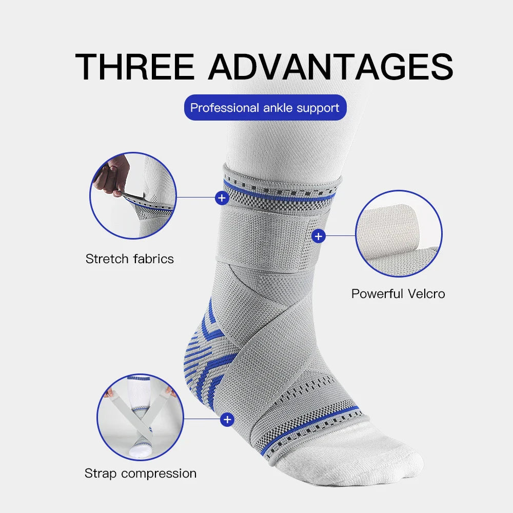 1/2 Pcs Breathable Ankle Support Compression Sleeve — Injury Recovery Joint Pain Sports Socks