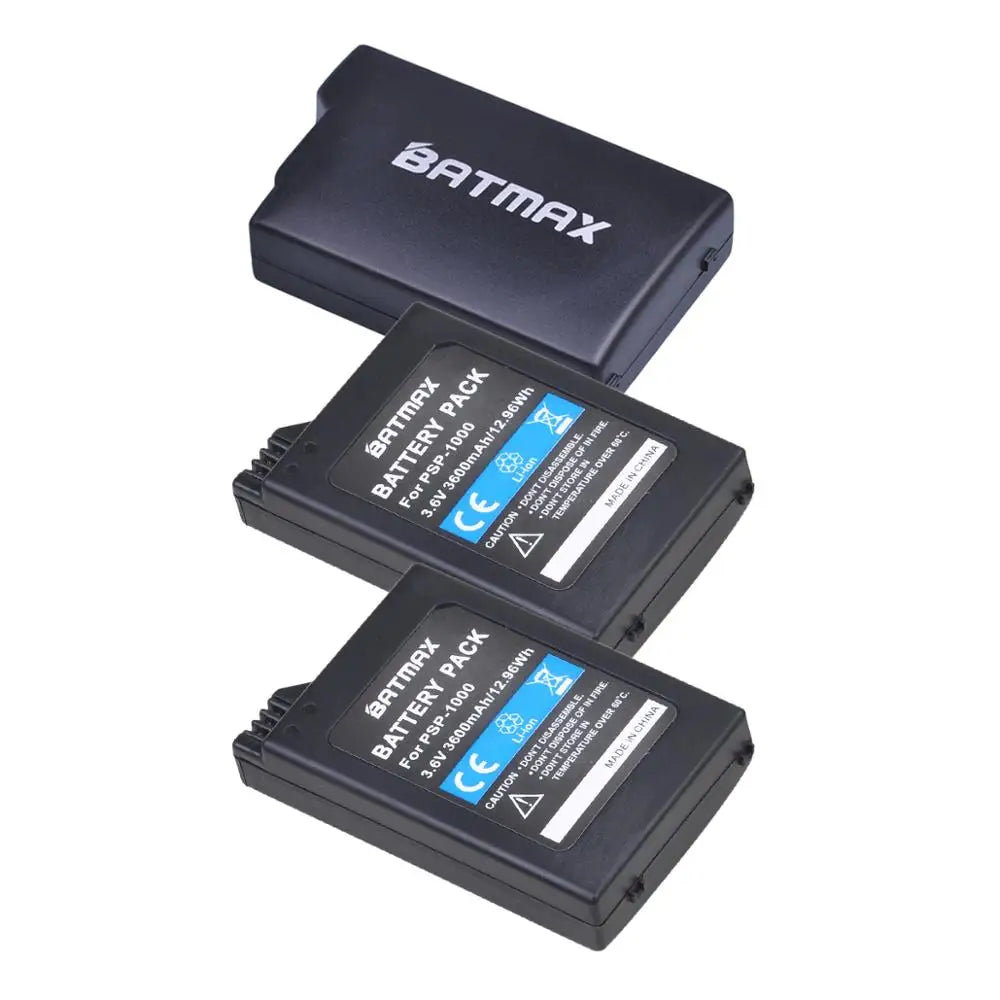 Batmax 3600mAh PSP1000 Battery — Replacement PSP-1000 Power Pack for Sony PlayStation Portable (1001-1006)