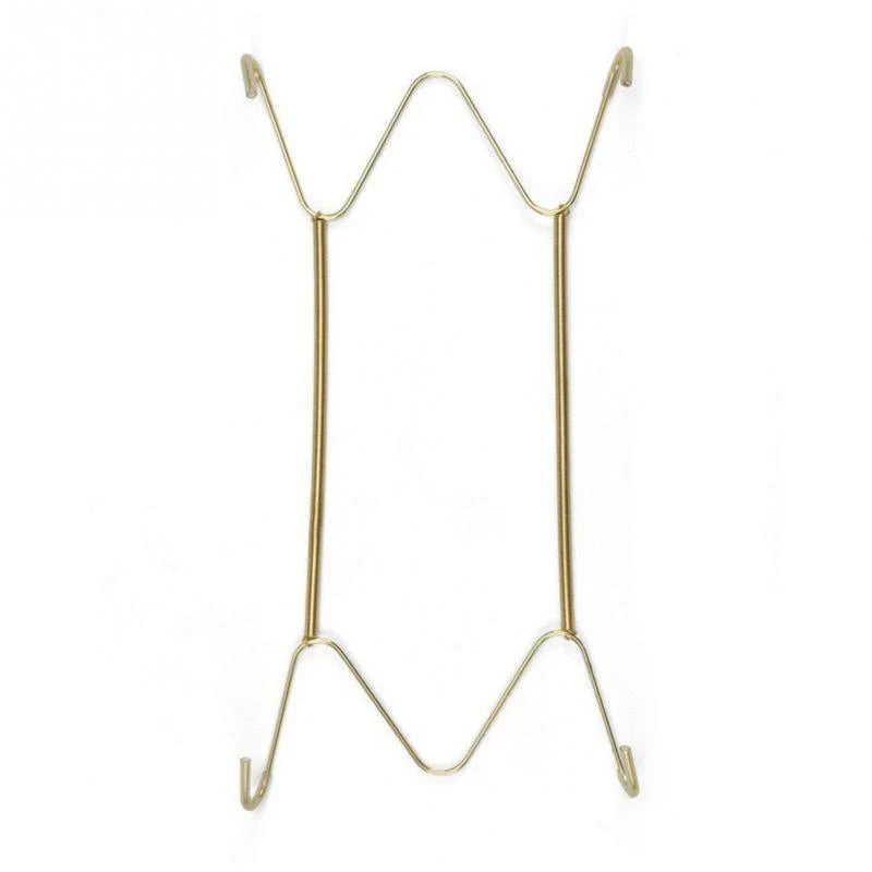 Stainless Steel Plate Holder Hanger - Wall-Mounted Spring Hook for Plates and Home Decoration - Multi-Purpose Kitchen Organizer