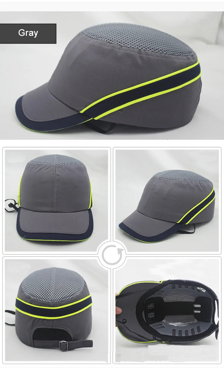 New Work Safety Bump Cap – Hard Shell Protective Baseball Hat for Head Protection