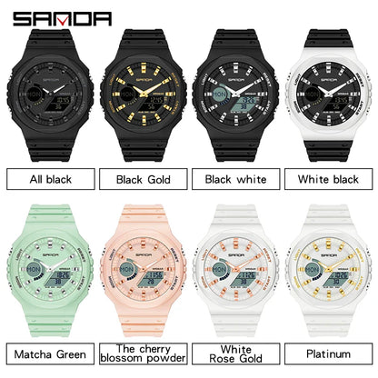 SANDA LED Digital Sports Watch – Waterproof Military Outdoor Watch for Men, Women & Teens