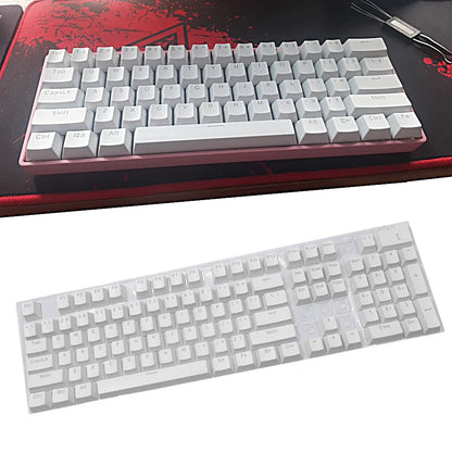 104PCS Universal Mechanical Keyboard Keycaps – Ergonomic Blank Replacement for Cherry MX Backlit Keyboards