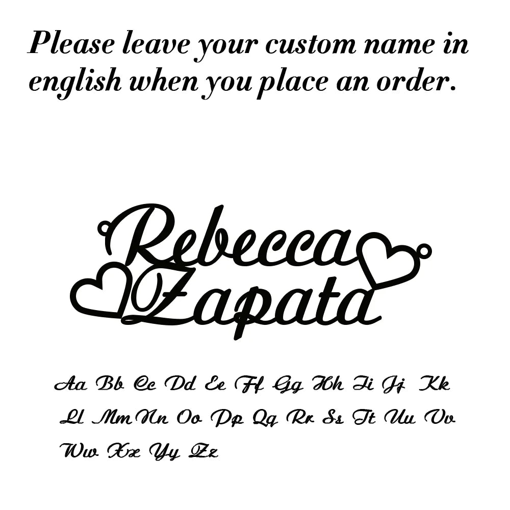 Sipuris Custom Name Necklace - Personalized Gold Stainless Steel Choker Jewelry Gift for Women & Men Wedding Style