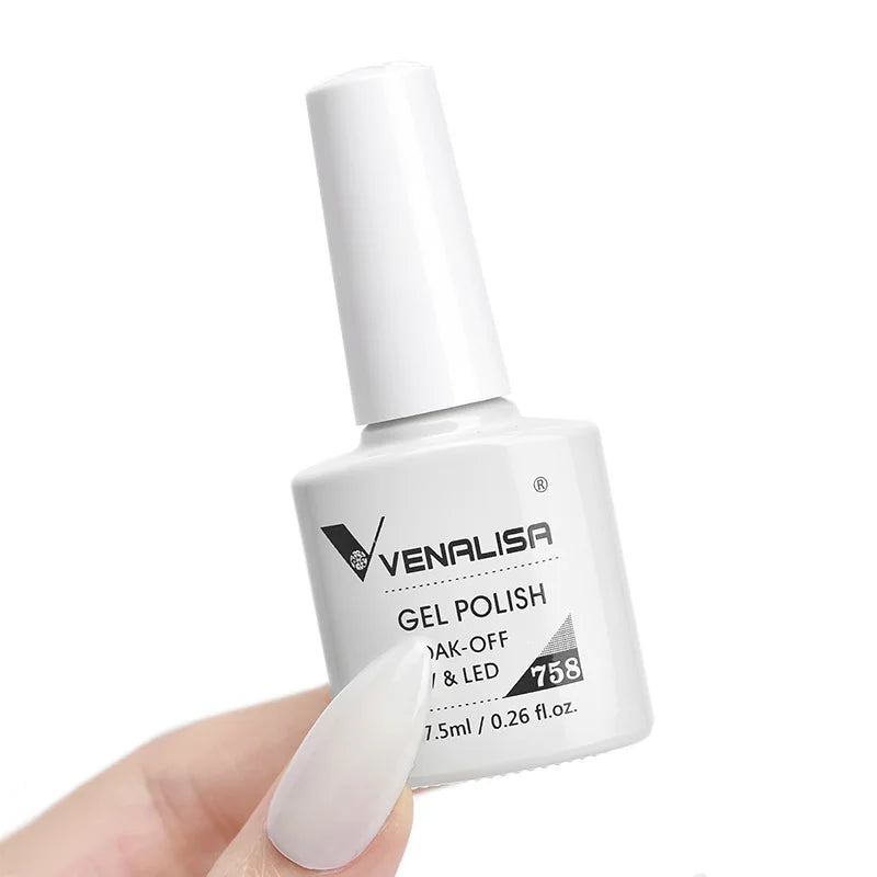 VENALISA 7.5ml HEMA-Free Nail Gel Polish – VIP4 Semi-Permanent Soak-Off UV/LED Gel Varnish, Full Coverage Nail Lacquer