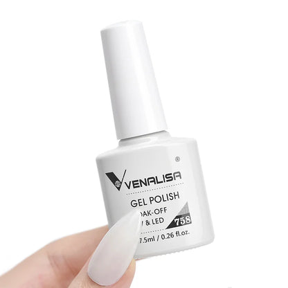 VENALISA 7.5ml HEMA-Free Nail Gel Polish – VIP4 Semi-Permanent Soak-Off UV/LED Gel Varnish, Full Coverage Nail Lacquer