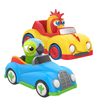 La Granja De Zenon Bartolito Pull-Back Toy Car – Inertia Car Set for Kids 1-3 Years, Birthday Gift
