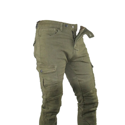 Men's Motorcycle Jeans – Featherbed Riding Pants, Standard Version for Car Ride & Summer Riding
