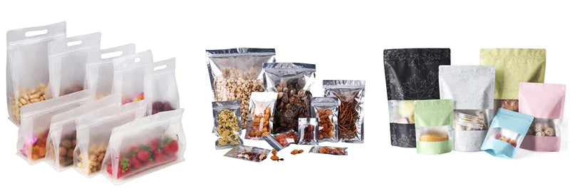 StoBag 10PCS Large Transparent Zipper Bags — Thick Waterproof Storage Pouches for Clothes & Food Packaging