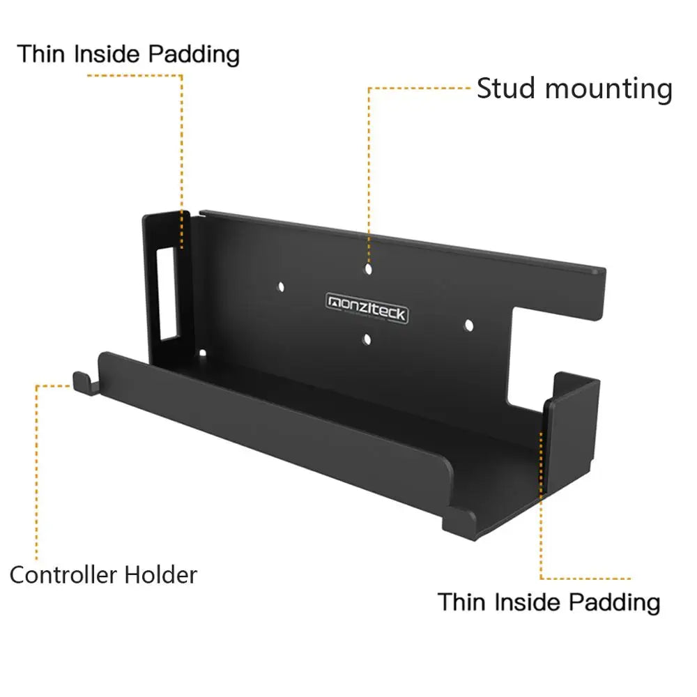 Monzlteck Wall Mount for Nintendo Switch – Original & OLED Dock Holder, Metal Gaming Accessory for TV Setup