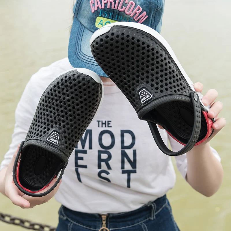 Unisex Fashion Beach Sandals – Waterproof Anti-Slip Flip Flops with Thick Sole for Men & Women