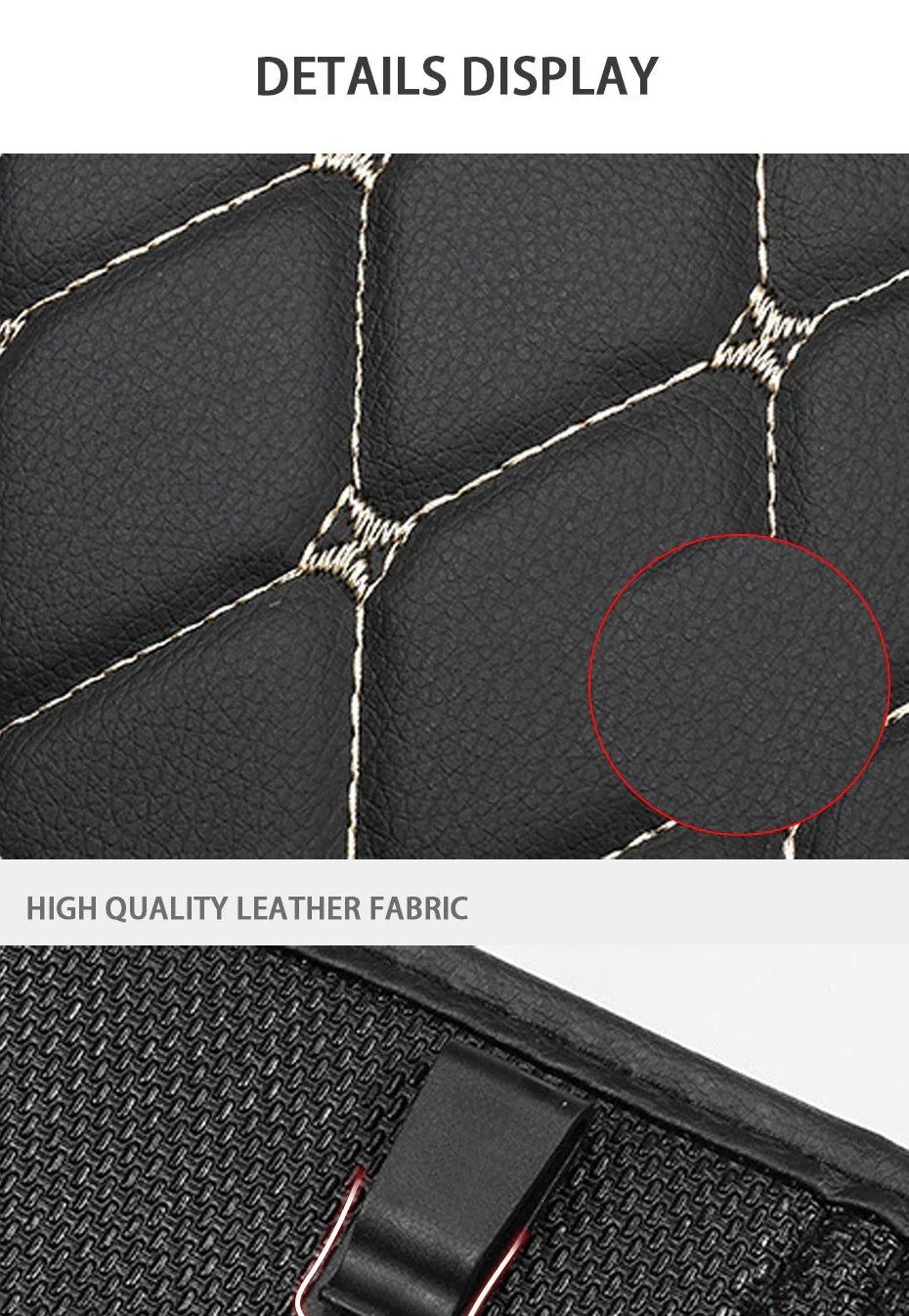 PU Leather Car Seat Back Protector – Anti-Kick Pad for Kids, Child Kick & Dirt Protection, Auto Accessories