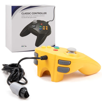 [New Version] 2-Pack N64 Mini Gamepad – Plug & Play Joystick for Nintendo 64 Console (Japan Design)
