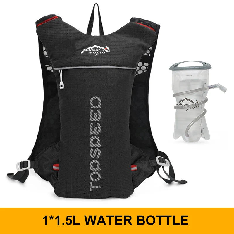 INOXTO 5L Trail Running Backpack - Ultra-Light Hydration Vest for Marathon & Cycling with 1.5L/2L Water Bag