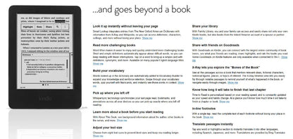 Original Kindle 6th & 8th Gen E-Book Reader, 6-Inch E-Ink Touchscreen, WiFi, No Light, Better Than Kobo E-Reader