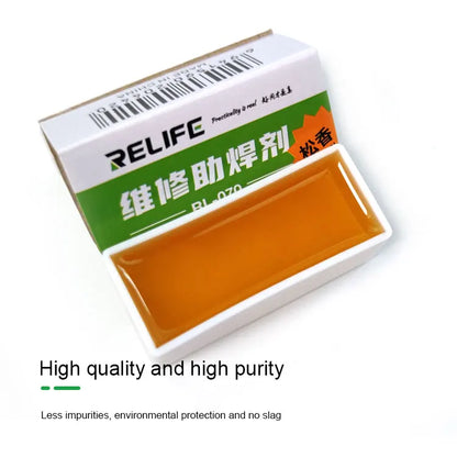RELIFE RL-070 High Purity Rosin Soldering Paste – Soldering Assistant for Electric Iron & Tin Tools