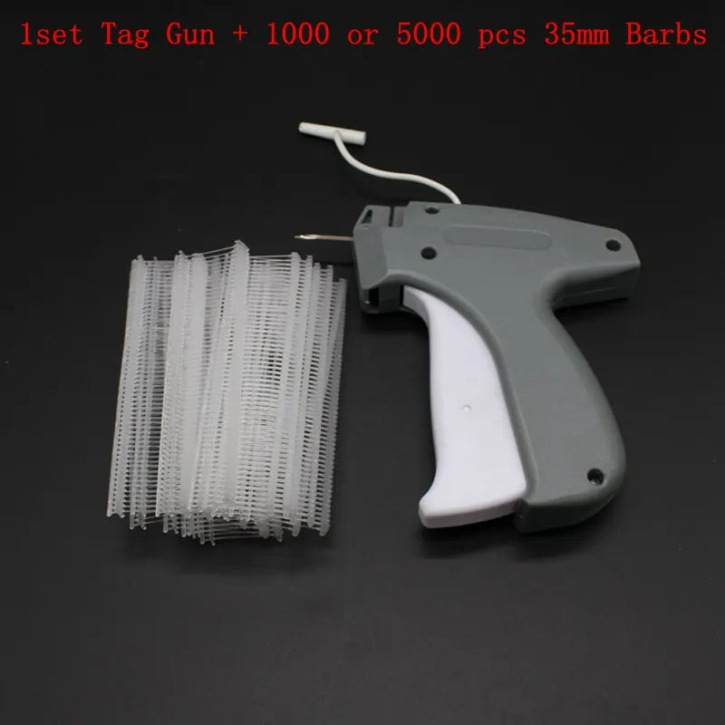 Tag Gun with 1000 or 5000pcs 35mm Barbs — Garment Price Label Tagging Kit