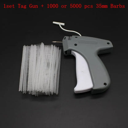 Tag Gun with 1000 or 5000pcs 35mm Barbs — Garment Price Label Tagging Kit