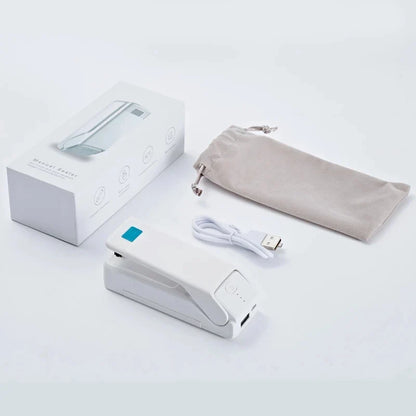 saengQ Mini Portable Bag Sealer – Multi-Function Home Plastic & Snack Storage Sealing Machine