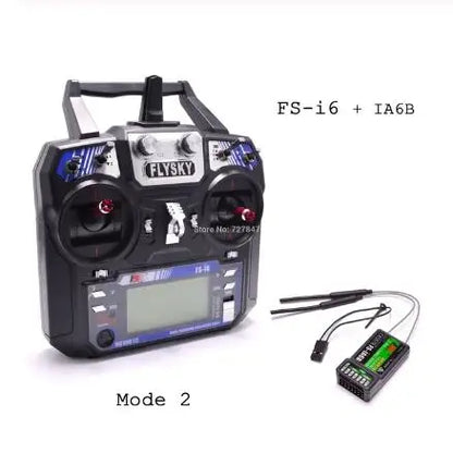 Flysky FS-i6 2.4G 6CH RC Transmitter Controller – FS-iA6 Receiver for Helicopter, Plane, Quadcopter & Glider