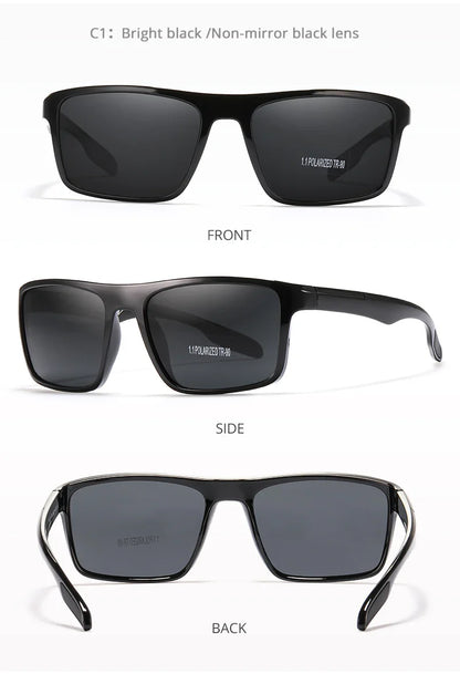 KDEAM Ultra-Light Polarized Sports Sunglasses for Men & Women – TAC 1.1mm Lens, Category 3 Driving Sun Glasses