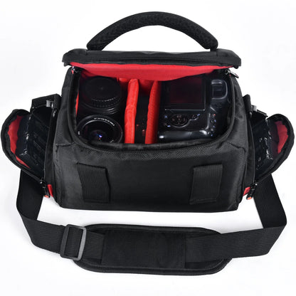 FOSOTO Waterproof DSLR Camera Shoulder Bag – Professional Case for Canon, Nikon, Sony, Video & Lens Storage