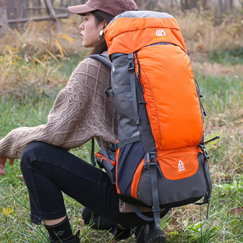 65L Large Camping Backpack — Waterproof Outdoor Hiking, Climbing & Trekking Mountaineering Sport Bag