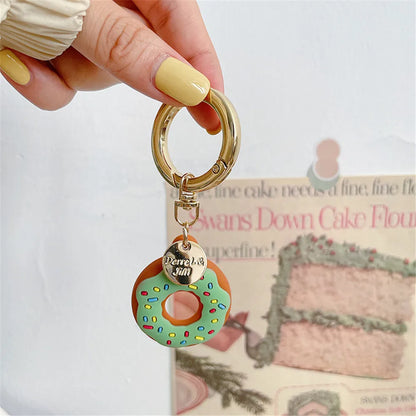 Cartoon Donut Silicone Case for Apple AirTag – Cute Protective GPS Tracker Cover for Dog Collar
