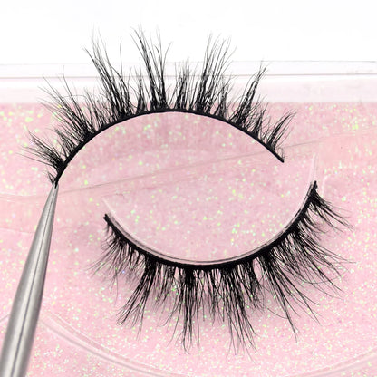 Visofree 13mm 3D Mink Eyelashes – Natural Long Handmade Cruelty-Free False Lashes for Makeup G04