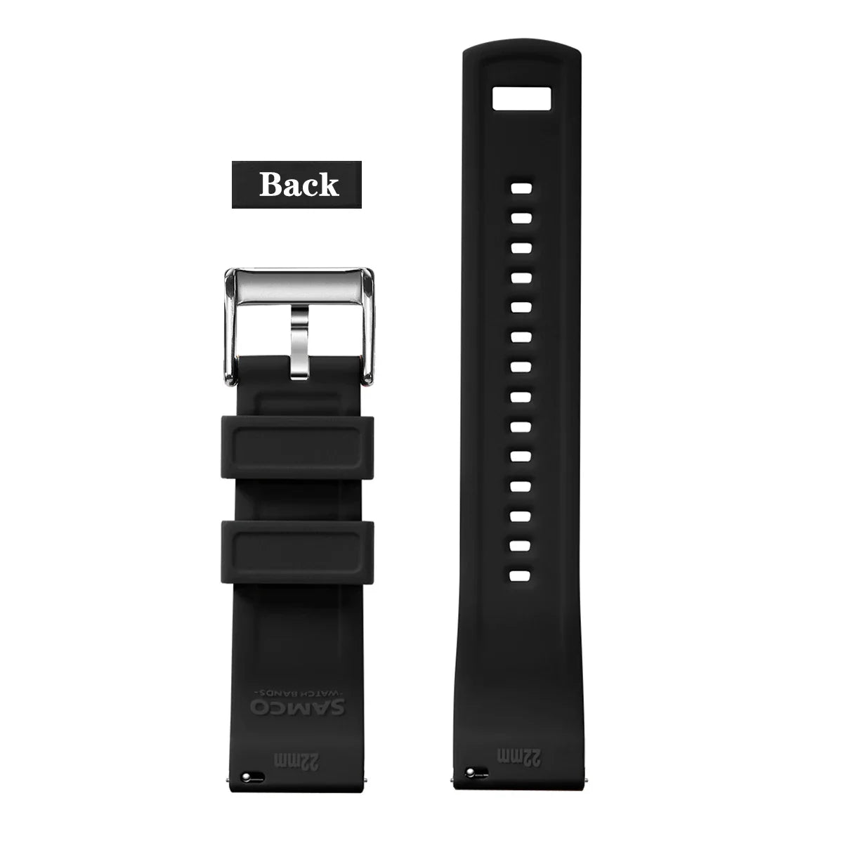 Premium Silicone Watch Band – Quick Release Rubber Strap, 18mm 20mm 22mm Replacement Watchband