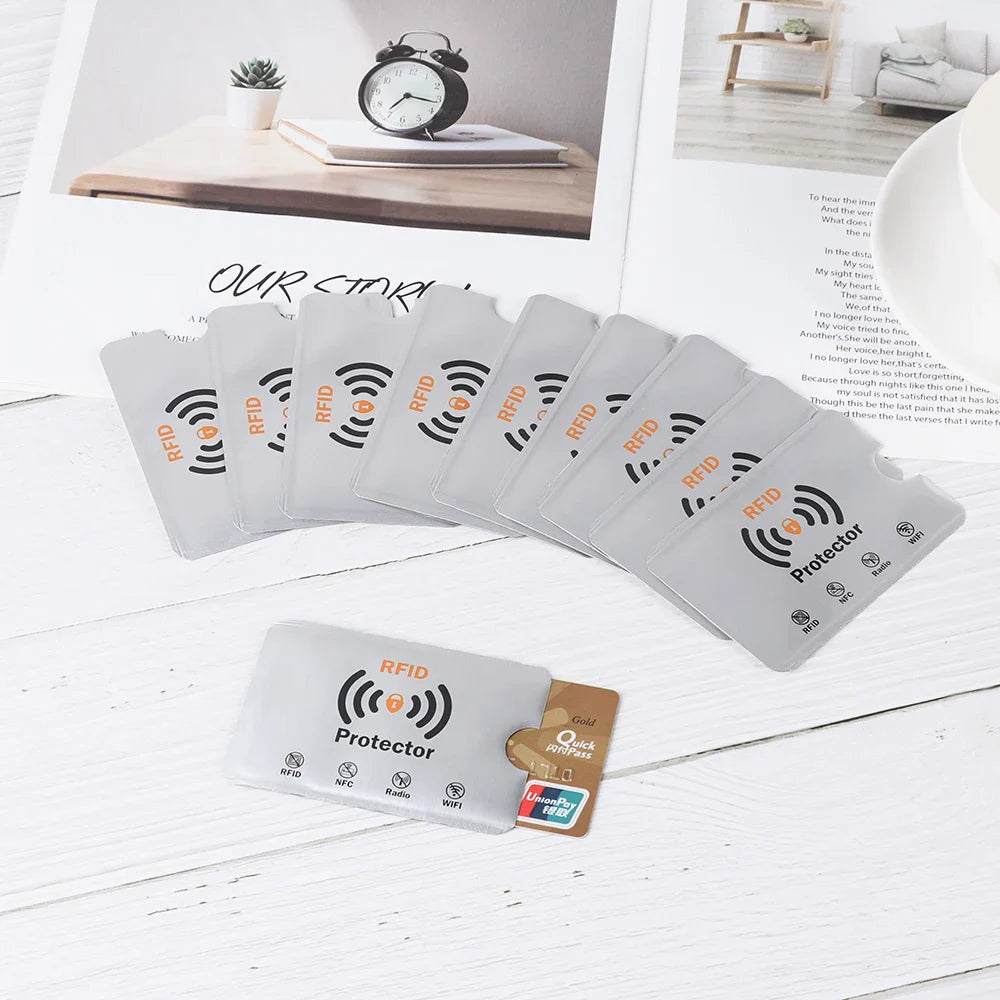 10PCS RFID Credit Card Protector Sleeves – Anti-Theft Blocking Skin Case Covers for Bank Cards, New Hot Sale