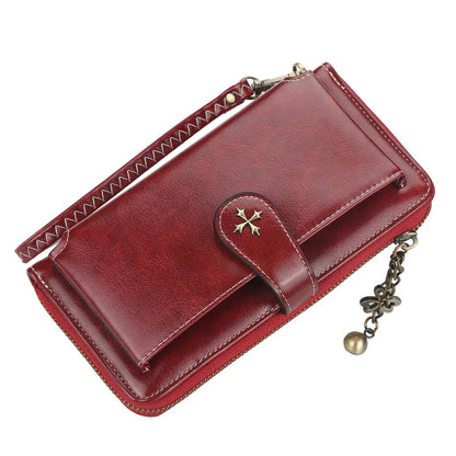 New Women’s PU Leather Wallet — Fashion Long Zipper Purse, Top Quality Brand Card Holder, Classic Female Wallet