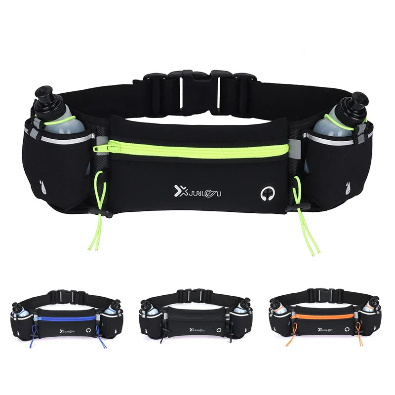 Marathon Trail Running Waist Pack – Dual Pocket Fanny Belt for Phone, Water Bottle & Fitness for Men & Women