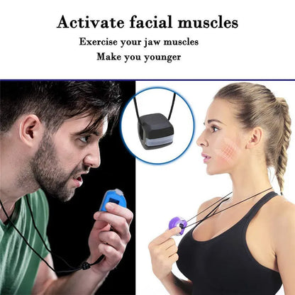 Silica Gel Face Fitness Ball - Jaw Exerciser for Toning Facial Muscles & Reducing Double Chin - Gym Training Simulator