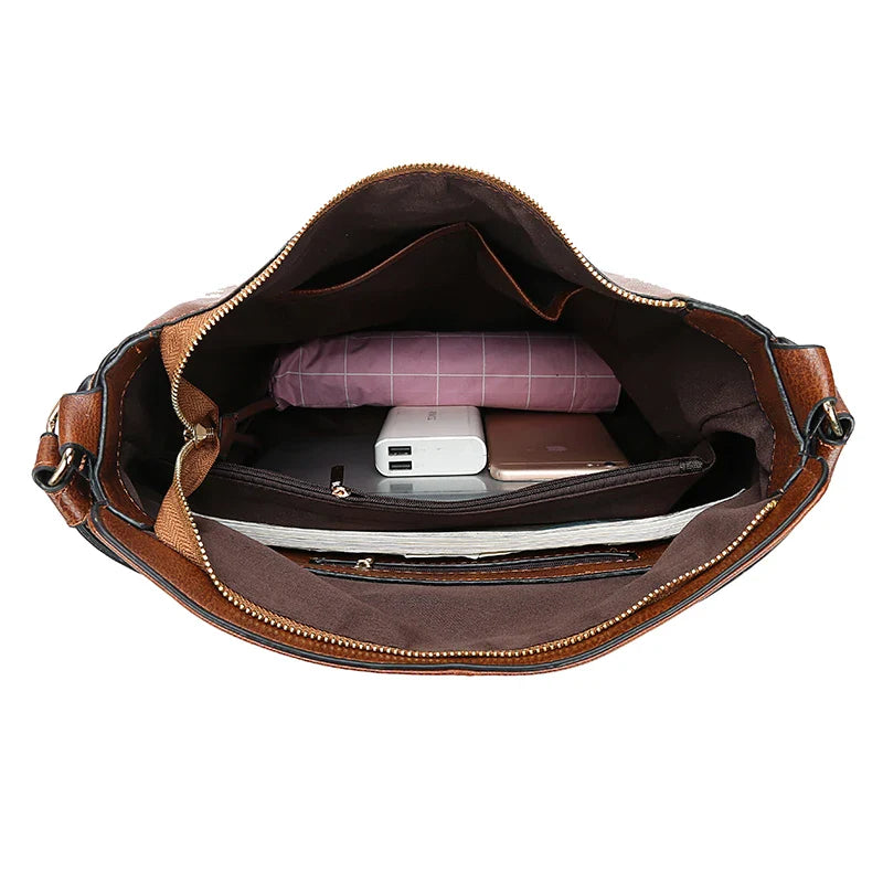 DIDABEAR Leather Hobo Bag for Women - Fashion Shoulder Bag, Large Capacity Vintage Tote Purse