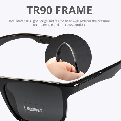 KDEAM Ultra-Light Polarized Sports Sunglasses for Men & Women – TAC 1.1mm Lens, Category 3 Driving Sun Glasses