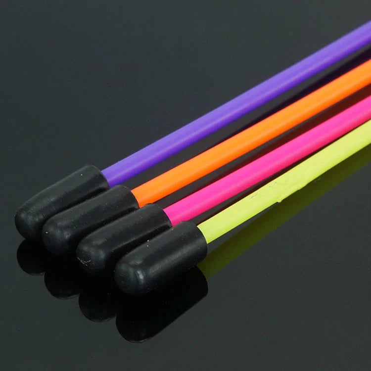 4PCS RC Antenna Protection Tubes — 380mm Plastic Pipe with Caps for 1/5, 1/8, 1/10, 1/14 RC Receivers & Crawler Cars