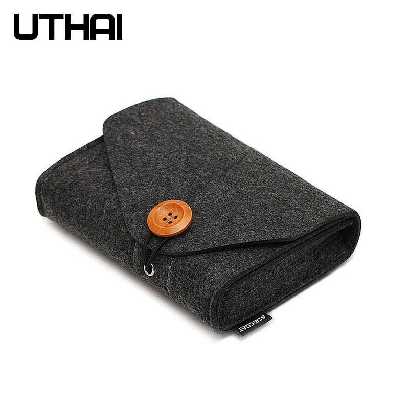 UTHAI T29 Portable Storage Bag: 2.5' HDD Case for MacBook Charger, Mouse, Power Bank, Earphone - Digital Accessories Protection
