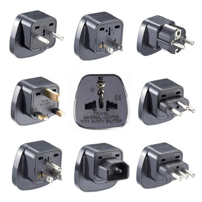 Universal Travel Plug Adapter - US, UK, EU, AU & International Power Converter